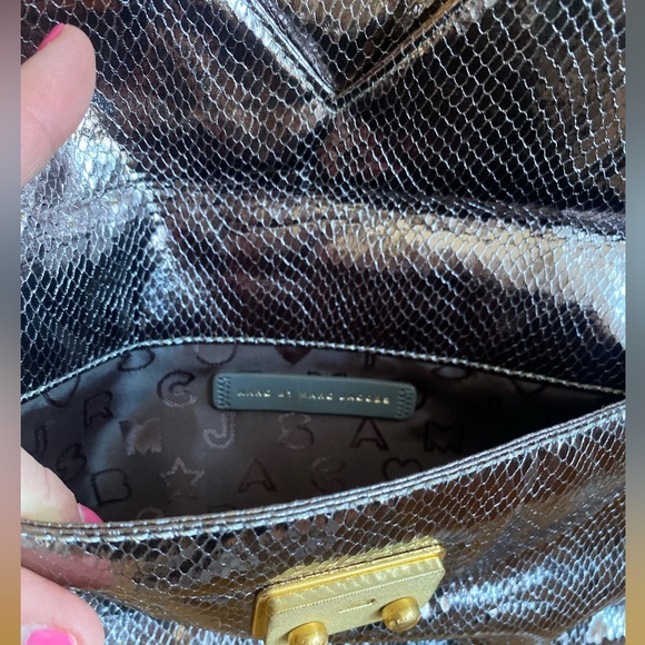 Marc by Marc Jacobs Python Foldover Clutch - Picture 8 of 12
